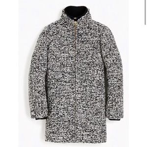 NWT J. Crew Lodge Coat in Speckled Boucle H2632